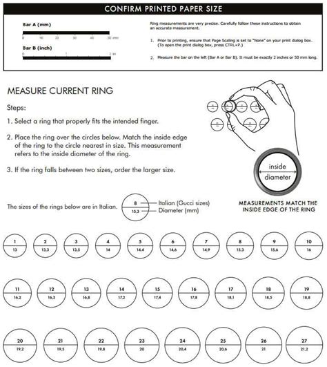 what ring size does gucci use|Gucci ring size conversion.